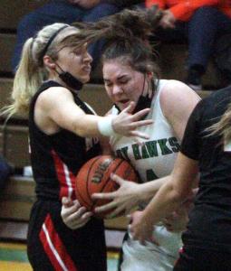 Lady Hawks place third